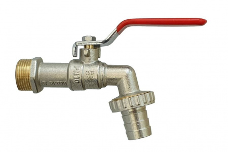 Кран шаровой BVR-CR ГОСТ Ридан спускной под шланг PN10 DN15; Т от -20 ℃ ...+95 ℃; материал корпуса латунь (065B8300RG)